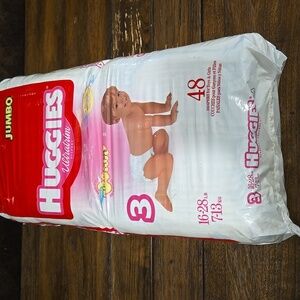 Sealed Pack 48 Jumbo Size 3 1992 Huggies Baby Step Him Vintage Plastic Diaper